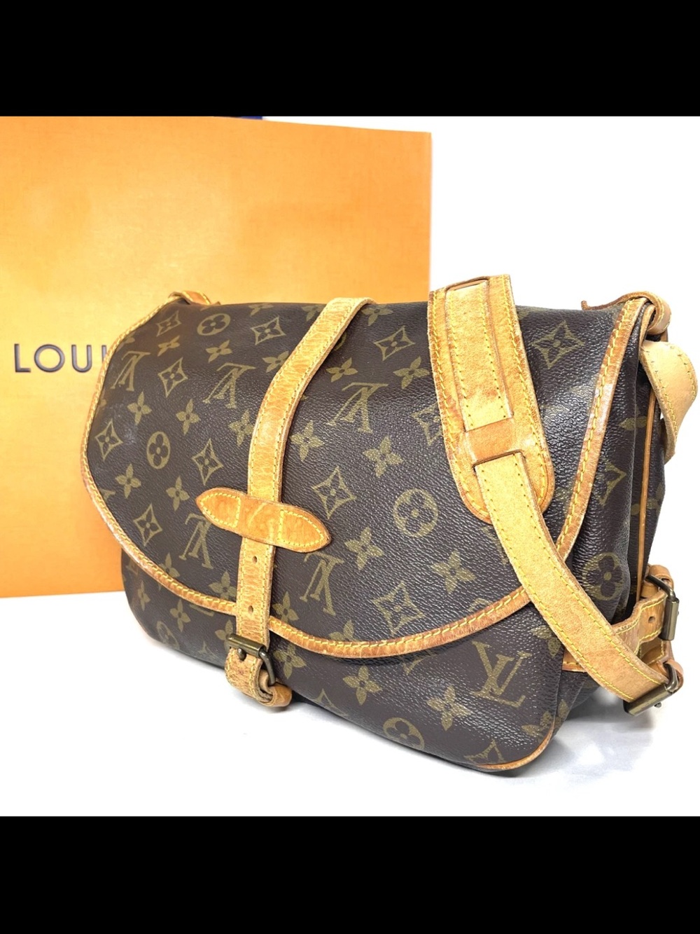 Louis Vuitton Monogram Canvas Crossbody with Vachetta Trim